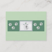 Keeshond Kerstmis Snowman Painting Dog Art Visitekaartje (Achterkant)