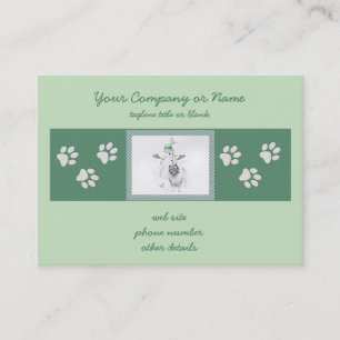 Keeshond Kerstmis Snowman Painting Dog Art Visitekaartje