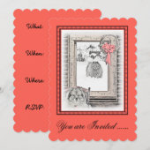 Keeshond Kerstmis Winter Raam Schildering Hond Kun Kaart (Voorkant / Achterkant)