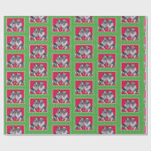 Keeshond Kerstmis Wrap Cadeaupapier (Vlak)