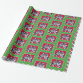 Keeshond Kerstmis Wrap Cadeaupapier (Uitgerold)