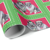 Keeshond Kerstmis Wrap Cadeaupapier (Rol Hoek)