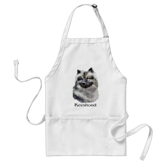 Keeshond Kunst Cadeaus Standaard Schort (Voorkant)