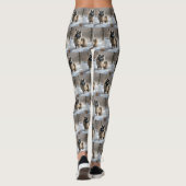 Keeshond Laat het Sneeuwen Kerstmis Leggings (Achterkant)