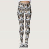 Keeshond liet het sneeuwen Kerstmis Leggings (Voorkant)