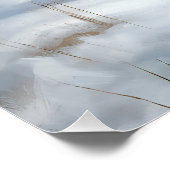 Keeshond liet het sneeuwen Kerstmis Perfect Poster (Hoek)