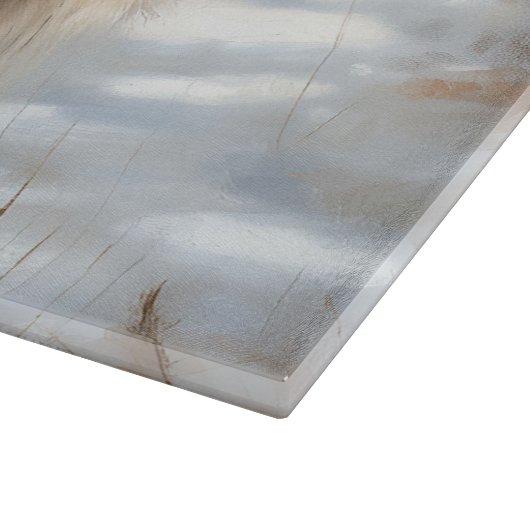 Keeshond liet het sneeuwen Kerstmis Snijplank (Hoek)