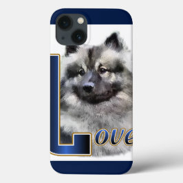 Keeshond LOVE Gifts iPhone 13 Hoesje