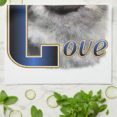 Keeshond LOVE Gifts Theedoek (Gevouwen)