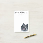 Keeshond Lover Post-it Notes (Op bureau)