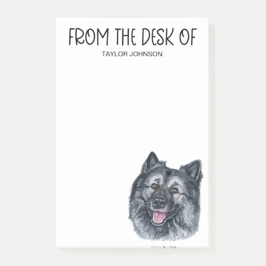 Keeshond Lover Post-it Notes (Voorkant)