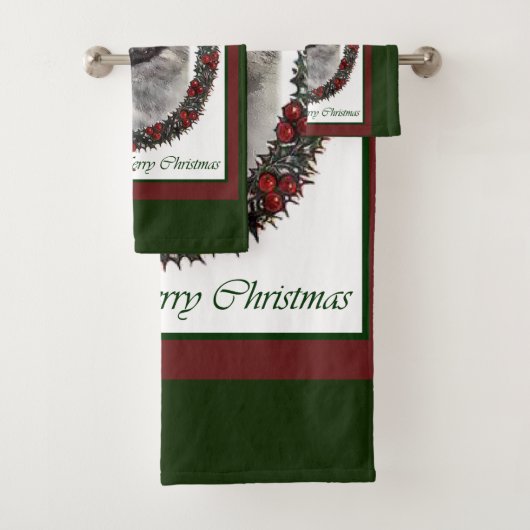 Keeshond Lovers Kerstmis Bad Handdoek (Insitu)
