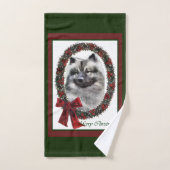 Keeshond Lovers Kerstmis Bad Handdoek (Handdoek)