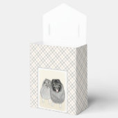 Keeshond Ma en Son Painting - Original Dog Art Bedankdoosjes (Geopend)