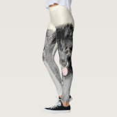 Keeshond Ma en Son Painting - Original Dog Art Leggings (Links)