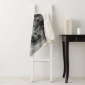 Keeshond Ma en Son Painting - Original Dog Art Sherpa Deken (In situ)