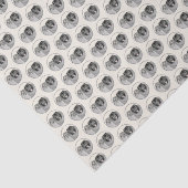 Keeshond Ma en Son Painting - Original Dog Art Tissuepapier (Detail)