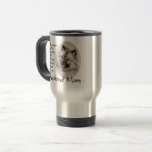 Keeshond Ma Travel Mug Reisbeker (Voorkant links)