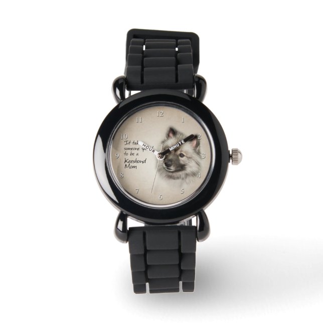 Keeshond Ma Watch Horloge (Voorkant)
