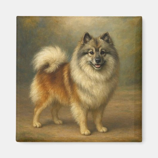 Keeshond Magneet (Voorkant)