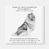 Keeshond Magnet (Voorkant)