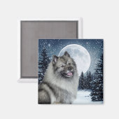 Keeshond Magnet (Voorkant / Achterkant)