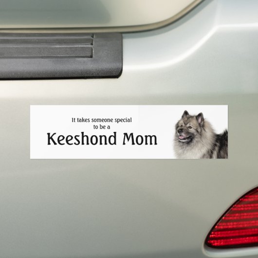 Keeshond mama bumpersticker (Op auto)