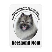 Keeshond mama magneet (Verticaal)