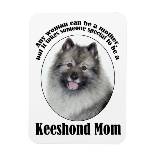 Keeshond mama magneet (Verticaal)