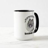 Keeshond mama mok (Voorkant rechts)