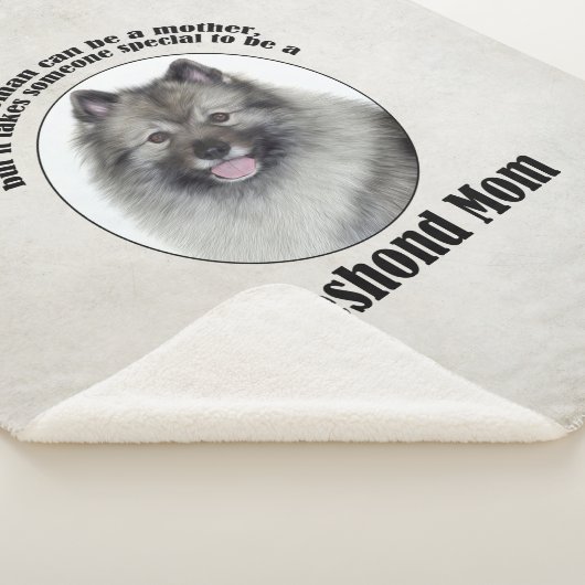 Keeshond mama sherpa deken (3/4)