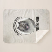 Keeshond mama sherpa deken (Voorkant (horizontaal))