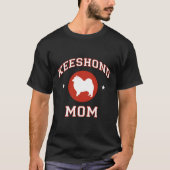 Keeshond mama t-shirt (Voorkant)