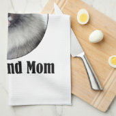 Keeshond mama theedoek (Quarter Fold)