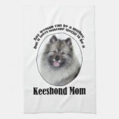 Keeshond mama theedoek (Verticaal)