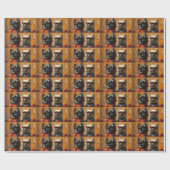 Keeshond met Hart Rozen Valentijnsdag Cadeaupapier (Vlak)