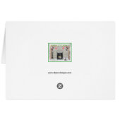 Keeshond met Kerstmis Puppy Dog met Fireplace Pain (Achterkant Horizontaal)