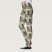 Keeshond met Pasen Eieren Leggings (Links)