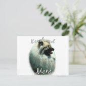 Keeshond Moeder 2 Briefkaart (Staand voorkant)