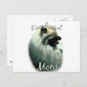 Keeshond Moeder 2 Briefkaart (Voorkant / Achterkant)