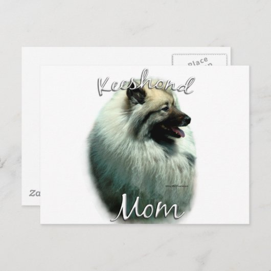 Keeshond Moeder 2 Briefkaart (Voorkant / Achterkant)