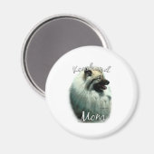 Keeshond Moeder 2 Magneet (Voorkant / Achterkant)