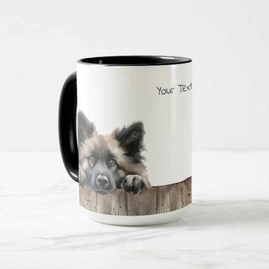 Keeshond Mok (Voorkant links)