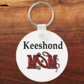 Keeshond MOM Gifts Sleutelhanger (Voorkant)