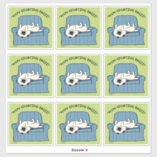 Keeshond niet-sportief ras   Funny Keesie Dog Sticker