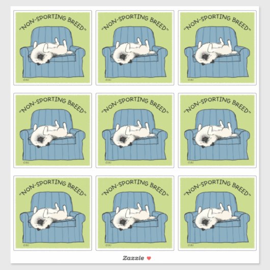 Keeshond niet-sportief ras | Funny Keesie Dog Sticker (Vel)