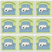 Keeshond niet-sportief ras | Funny Keesie Dog Sticker (Voorkant)