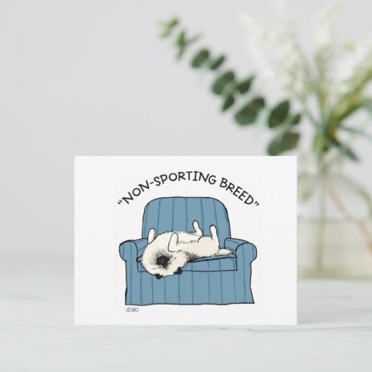 Keeshond "Non-Sporting Breed" Briefkaart (Staand voorkant)