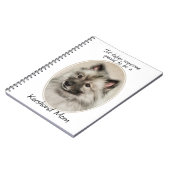 Keeshond Notitieboek (Linkerzijde)