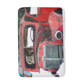 Keeshond Old Truck Paing Art Badmat (Voorkant Verticaal)